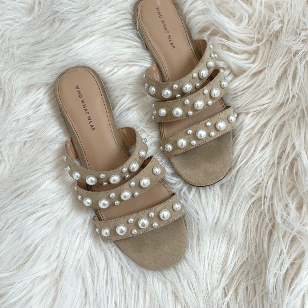 Pearl Slip On Sandals